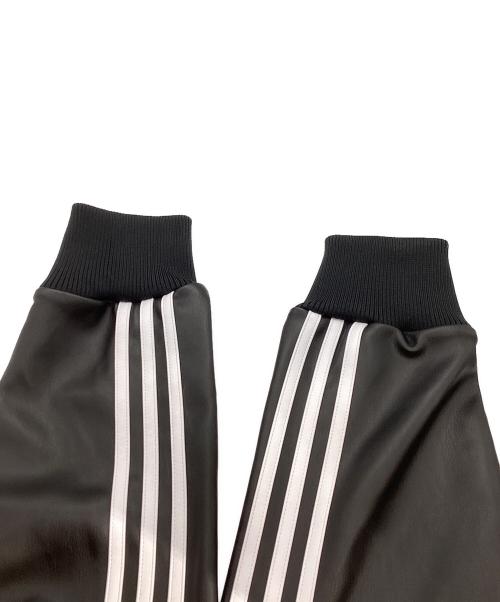adidas（アディダス）adidas (アディダス) JEREMY SCOTT (ジェレミー スコット) フェイクレザー メッシュ トラックトップ JY2016 ブラック サイズ:2XLの古着・服飾アイテム
