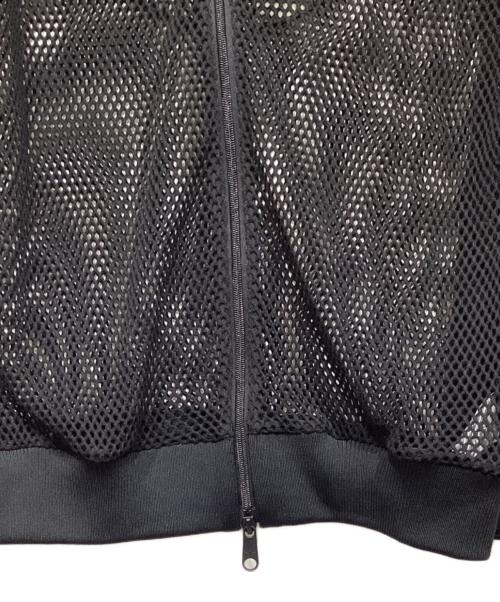adidas（アディダス）adidas (アディダス) JEREMY SCOTT (ジェレミー スコット) フェイクレザー メッシュ トラックトップ JY2016 ブラック サイズ:2XLの古着・服飾アイテム