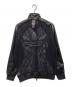 adidas (アディダス) JEREMY SCOTT (ジェレミー スコット) フェイクレザー メッシュ トラックトップ JY2016 ブラック サイズ:2XL：12000円