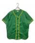 whitesville（ホワイツビル）の古着「COTTON TWILL BASEBALL SHIRT」｜グリーン×イエロー