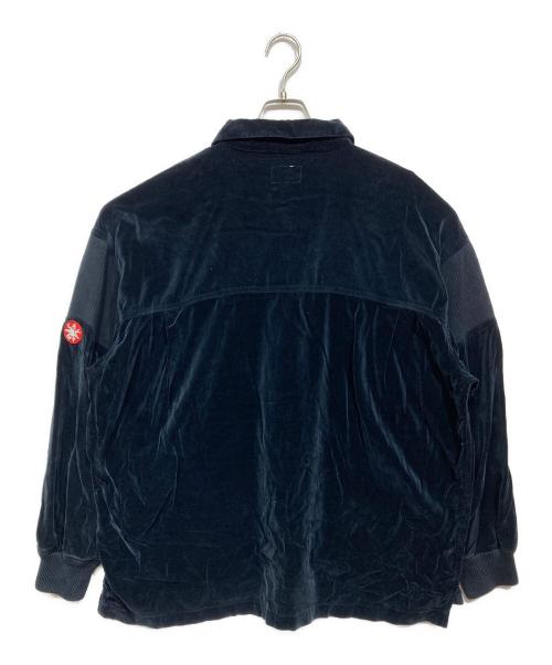 C.E（シーイー）C.E (シーイー) ベロアハーフジップシャツ ネイビー サイズ:XLの古着・服飾アイテム