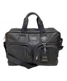TUMI（トゥミ）の古着「ブラボー オールレザー 2WAYバッグ」｜ブラック