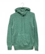 AURALEEオーラリー）の古着「BRUSHED SUPER KID MOHAIR KNIT P O PARKA」｜グリーン