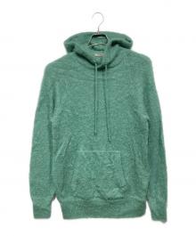 AURALEE（オーラリー）の古着「BRUSHED SUPER KID MOHAIR KNIT P O PARKA」｜グリーン