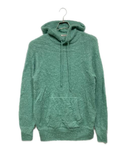 AURALEE（オーラリー）AURALEE (オーラリー) BRUSHED SUPER KID MOHAIR KNIT P O PARKA グリーン サイズ:4の古着・服飾アイテム