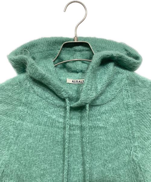 AURALEE（オーラリー）AURALEE (オーラリー) BRUSHED SUPER KID MOHAIR KNIT P O PARKA グリーン サイズ:4の古着・服飾アイテム