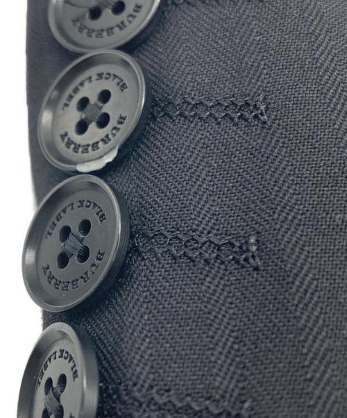 BURBERRY BLACK LABEL（バーバリーブラックレーベル）BURBERRY BLACK LABEL (バーバリーブラックレーベル) 3ピースストライプセットアップ ブラック サイズ:40の古着・服飾アイテム