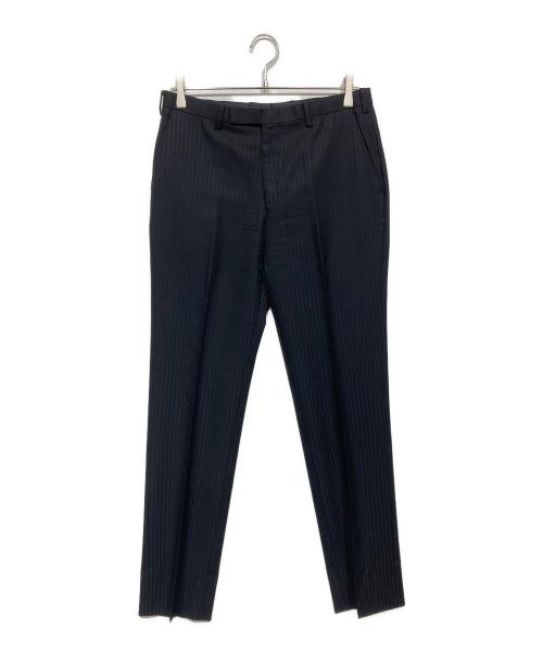 BURBERRY BLACK LABEL（バーバリーブラックレーベル）BURBERRY BLACK LABEL (バーバリーブラックレーベル) 3ピースストライプセットアップ ブラック サイズ:40の古着・服飾アイテム