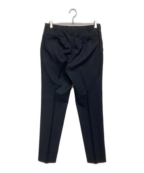 BURBERRY BLACK LABEL（バーバリーブラックレーベル）BURBERRY BLACK LABEL (バーバリーブラックレーベル) 3ピースストライプセットアップ ブラック サイズ:40の古着・服飾アイテム