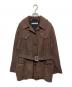 Acne studios（アクネ ストゥディオズ）の古着「Belted Cotton Coat」｜ブラウン