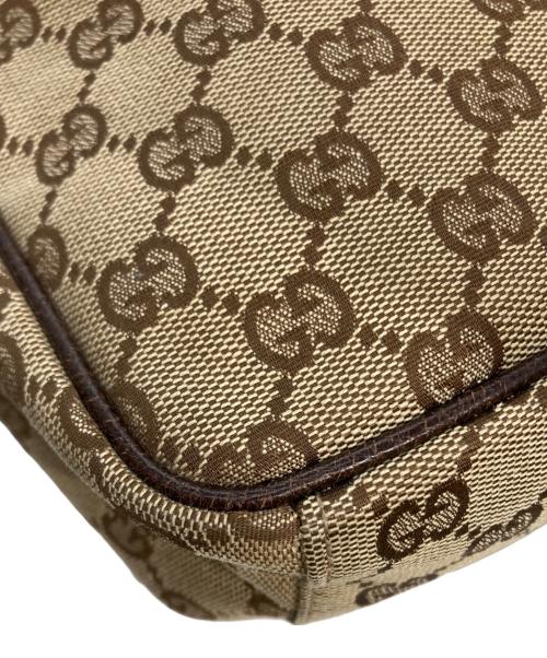 GUCCI（グッチ）GUCCI (グッチ) GGキャンバスショルダーバッグ ベージュの古着・服飾アイテム