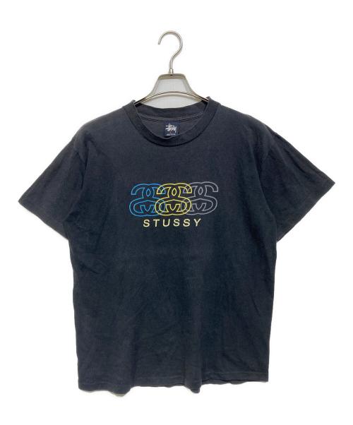 stussy（ステューシー）stussy (ステューシー) SSリンクプリントTシャツ ブラック サイズ:Lの古着・服飾アイテム
