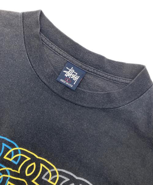 stussy（ステューシー）stussy (ステューシー) SSリンクプリントTシャツ ブラック サイズ:Lの古着・服飾アイテム
