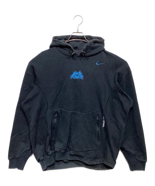 NIKE（ナイキ）NIKE (ナイキ) OFFWHITE (オフホワイト) FLC HOODIE BLACK ブラック サイズ:Lの古着・服飾アイテム