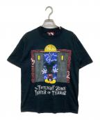 MICKEY.incミッキー）の古着「プリントTシャツ」｜ブラック
