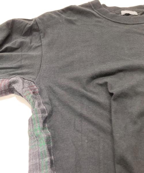 COMME des GARCONS HOMME（コムデギャルソン オム）COMME des GARCONS HOMME (コムデギャルソン オム) 異素材切替カットソー ブラック サイズ:記載なしの古着・服飾アイテム
