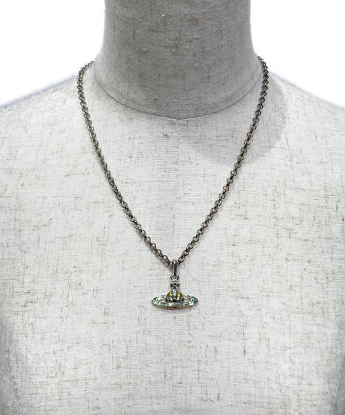 Vivienne Westwood（ヴィヴィアンウエストウッド）Vivienne Westwood (ヴィヴィアンウエストウッド) エナメルオーブネックレス シルバーの古着・服飾アイテム