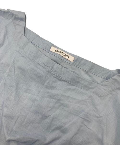 house of lotus（ハウスオブロータス）house of lotus (ハウスオブロータス) カディコットンワンピース ブルー サイズ:Mの古着・服飾アイテム