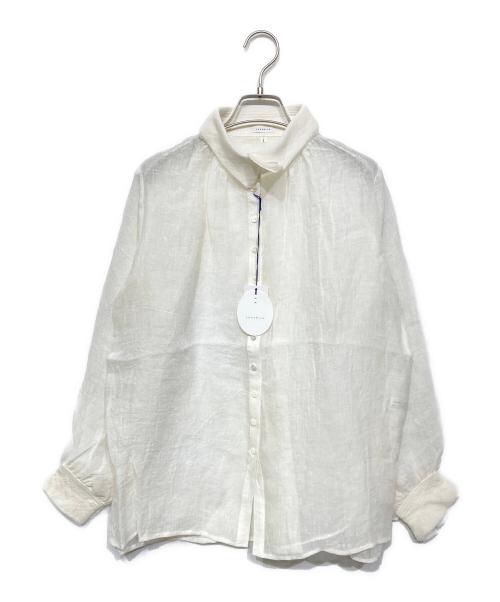 yunahica（ユナヒカ）yunahica (ユナヒカ) リネンブラウス アイボリー サイズ:1の古着・服飾アイテム