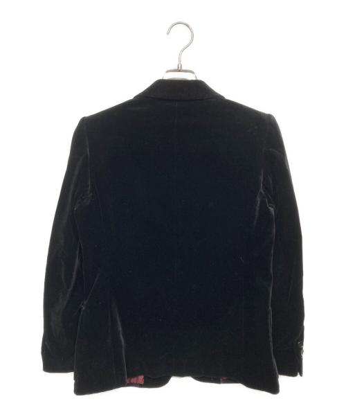 Yves Saint Laurent（イヴサンローラン）Yves Saint Laurent (イヴサンローラン) ベロアセットアップ ブラック サイズ:Mの古着・服飾アイテム