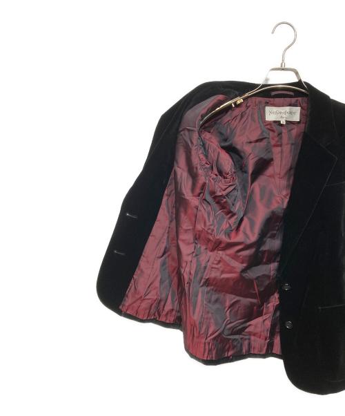 Yves Saint Laurent（イヴサンローラン）Yves Saint Laurent (イヴサンローラン) ベロアセットアップ ブラック サイズ:Mの古着・服飾アイテム