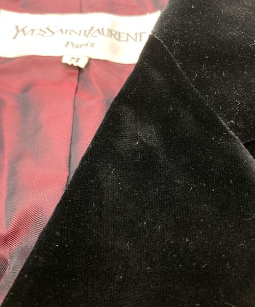Yves Saint Laurent（イヴサンローラン）Yves Saint Laurent (イヴサンローラン) ベロアセットアップ ブラック サイズ:Mの古着・服飾アイテム