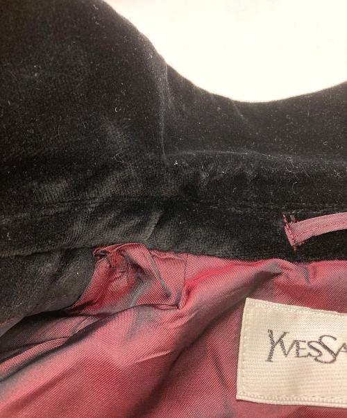 Yves Saint Laurent（イヴサンローラン）Yves Saint Laurent (イヴサンローラン) ベロアセットアップ ブラック サイズ:Mの古着・服飾アイテム