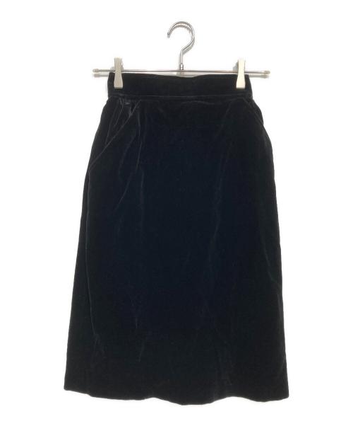 Yves Saint Laurent（イヴサンローラン）Yves Saint Laurent (イヴサンローラン) ベロアセットアップ ブラック サイズ:Mの古着・服飾アイテム