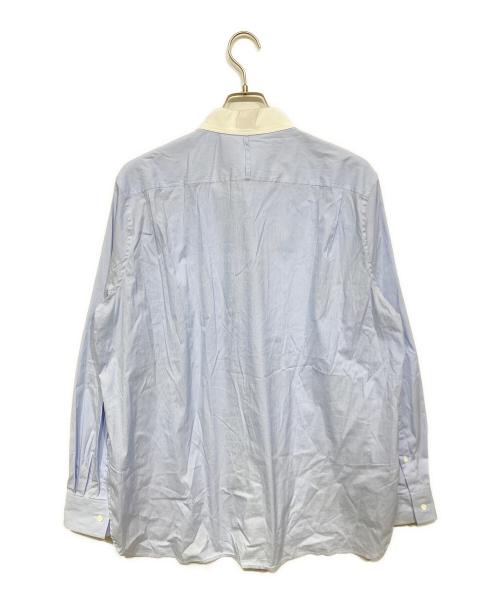 LOEWE（ロエベ）LOEWE (ロエベ) バイカラーシャツ スカイブルー×ホワイト サイズ:Lの古着・服飾アイテム