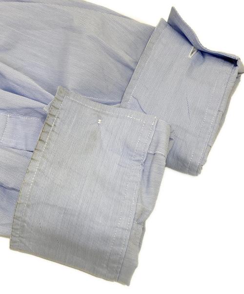 LOEWE（ロエベ）LOEWE (ロエベ) バイカラーシャツ スカイブルー×ホワイト サイズ:Lの古着・服飾アイテム