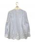 LOEWE (ロエベ) バイカラーシャツ スカイブルー×ホワイト サイズ:L：18000円