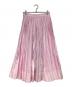 ebure (エブール) マラケッシュストライプボリュームフレアスカート ピンク×ホワイト サイズ:40：15000円