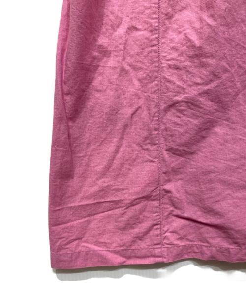 sara mallika（サラマリカ）sara mallika (サラマリカ) Cotton Linen Big Flower Embroidery Dress ピンク×ブルー サイズ: Sの古着・服飾アイテム