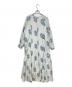 ne quittez pas (ヌキテパ) Cotton Jacquard Lily Print Flare Dress グレー×パープル サイズ:M：18000円
