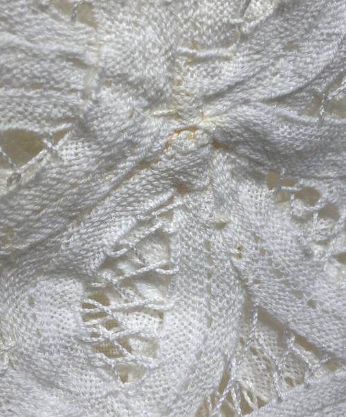 house of lotus（ハウスオブロータス）house of lotus (ハウスオブロータス) リネン パテンレース ワンピース ホワイト サイズ:Mの古着・服飾アイテム