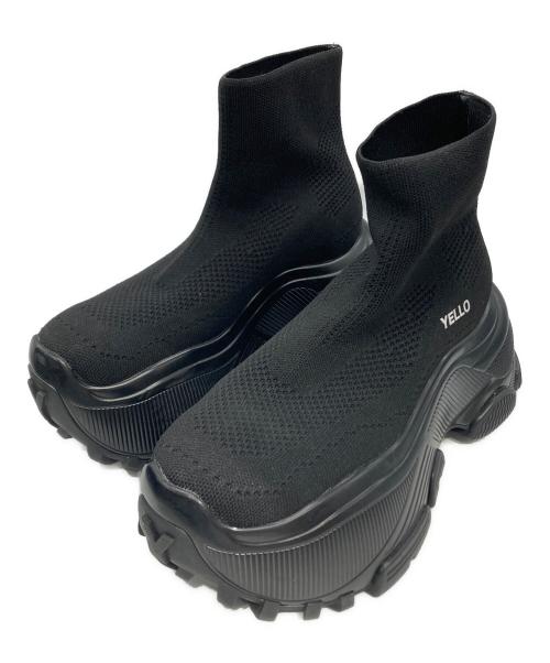 YELLO（イエロ）YELLO (イエロ) GRAUWAL SHORT BOOTS ブラック サイズ:Mの古着・服飾アイテム