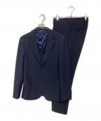 GIORGIO ARMANIジョルジョアルマーニ）の古着「プリーツセットアップ」｜ネイビー