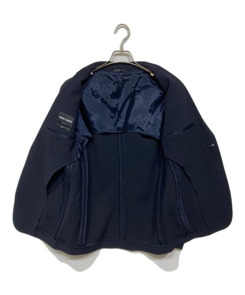 GIORGIO ARMANI（ジョルジョアルマーニ）GIORGIO ARMANI (ジョルジョアルマーニ) プリーツセットアップ ネイビー サイズ:48の古着・服飾アイテム