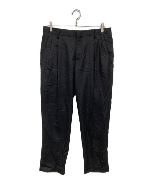 GIORGIO ARMANI（ジョルジオアルマーニ）GIORGIO ARMANI (ジョルジオアルマーニ) タックパンツ ブラック サイズ:48の古着・服飾アイテム