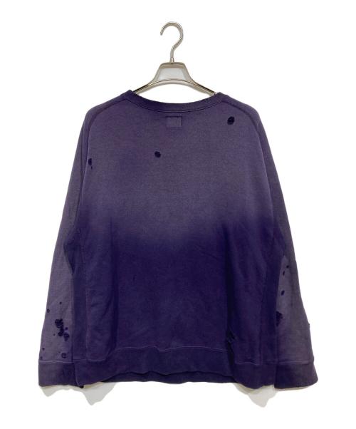 Needles（ニードルズ）Needles (ニードルズ) DECONSTRUCTED SWEATSHIRT パープル サイズ:XLの古着・服飾アイテム