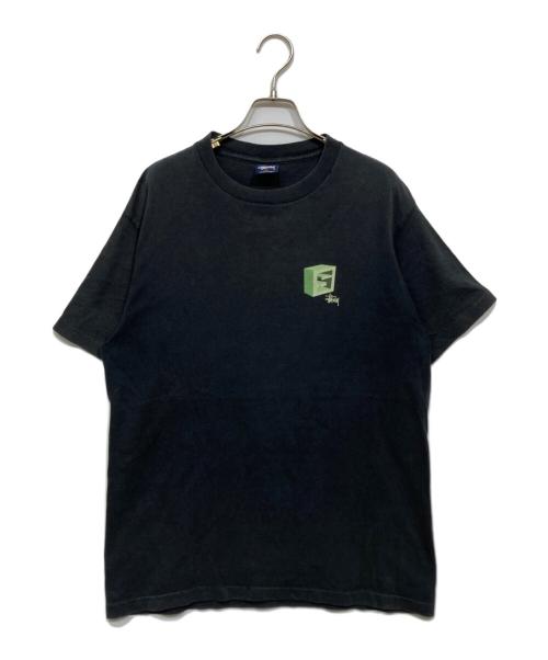 stussy（ステューシー）stussy (ステューシー) プリントTシャツ ブラック サイズ:Lの古着・服飾アイテム