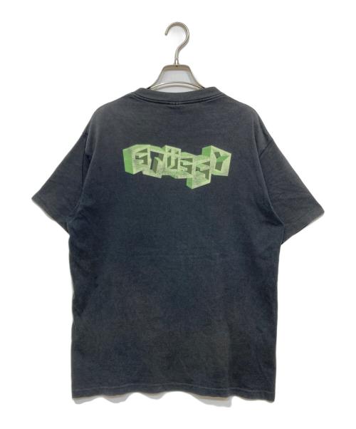 stussy（ステューシー）stussy (ステューシー) プリントTシャツ ブラック サイズ:Lの古着・服飾アイテム