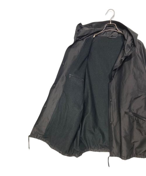 COMOLI（コモリ）COMOLI (コモリ) コットンシルク フーデッドコート ブラック サイズ:3の古着・服飾アイテム