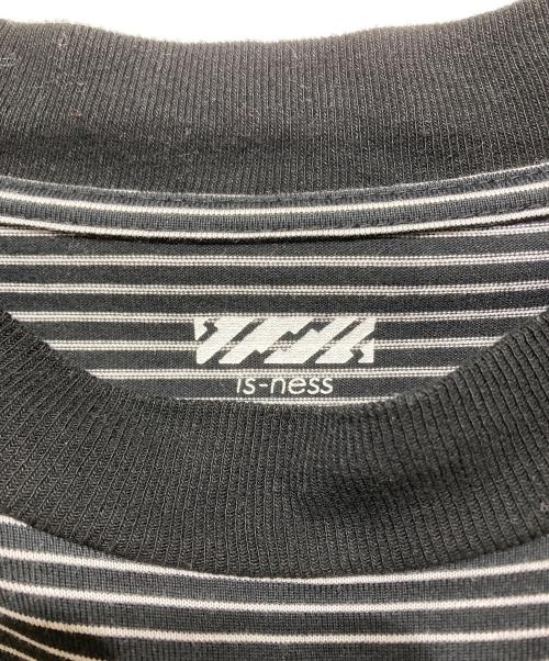 is-ness（イズネス）is-ness (イズネス) BALLOON STRIPES LONG SLEEVE（バルーン ストライプ ロング スリーブ） ブラック×ホワイト サイズ:Mの古着・服飾アイテム