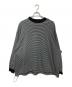 is-ness（イズネス）の古着「BALLOON STRIPES LONG SLEEVE（バルーン ストライプ ロング スリーブ）」｜ブラック×ホワイト