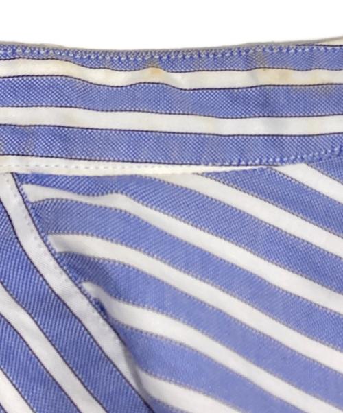HEUGN（ユーゲン）HEUGN (ユーゲン) ROB Band Collar Shirt ブルー サイズ:3の古着・服飾アイテム