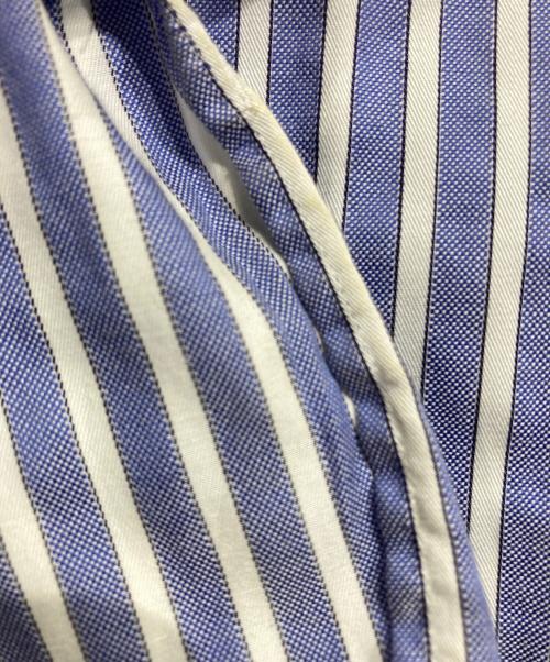 HEUGN（ユーゲン）HEUGN (ユーゲン) ROB Band Collar Shirt ブルー サイズ:3の古着・服飾アイテム