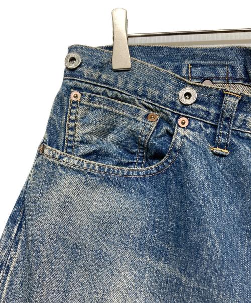 A.PRESSE（アプレッセ）A.PRESSE (アプレッセ) Washed Wide Denim Pants インディゴ サイズ:34の古着・服飾アイテム