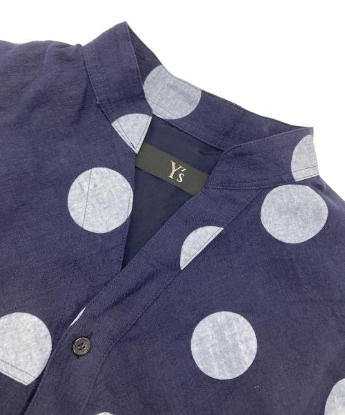 Y's（ワイズ）Y's (ワイズ) リネンブラウス ネイビー サイズ:2の古着・服飾アイテム
