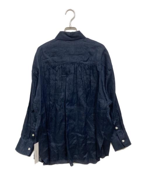 house of lotus（ハウスオブロータス）house of lotus (ハウスオブロータス) リネンベーシックシャツ ネイビー サイズ:M 未使用品の古着・服飾アイテム